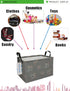 LANGYASHAN Rectangular Storage Bin Collapse Canvas Fabric Cartoon Storage Basket with Handles for Organizing Home Kitchen Boys and Girls Toys Offi...