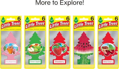 LITTLE TREES Air Fresheners Car Air Freshener. Hanging Tree Provides Long Lasting Scent for Auto or Home. Peachy Peach, 24 Air Fresheners...