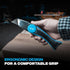 OX Tools Utility Shark Knife Professional Heavy Duty Utility Knife with Holster Drywall Knife for Sheetrock Fixed Blade Roofing Knife With 10 Repl...