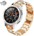 Bands Compatible with Samsung Galaxy Watch 46mm / Gear S3 Frontier/Classic, 22mm Bling Rhinestone Diamond Metal Strap with Bezel Ring Cover Replac...