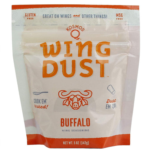 Kosmos Q Buffalo Wing Dust, Classic Buffalo Seasoning Powder For Chicken, Popcorn, Fries & More, Bold & Spicy Chicken Wing Seasoning, Dry Rub Dust...