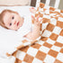 Checkered Baby Blanket for Girls Boys Soft Fleece Fluffy Fuzzy Chessboard Grid Toddler Blanket for Kids Lightweight Bed Blanket for Infant or Newb...