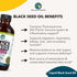 Amazing Herbs Premium Black Seed Oil - Cold Pressed Nigella Sativa Aids in Digestive Health, Immune Support, Brain Function, Joint Mobility, Glute...