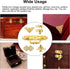 Gold Jewelry Box Antique Lock Latch Hasp Hinges Handle Box Corner Protectors Kit for DIY Jewelry Box, Wood Case Jewelry Chest Storage Box Feet Leg...