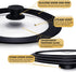 Universal Lid for Pots, Pans and Skillets, Pot Lid With Heat Resistant Silicone Rim and Tempered Glass,Fits 6.5", 7", 8" Diameter Pots and Pans...