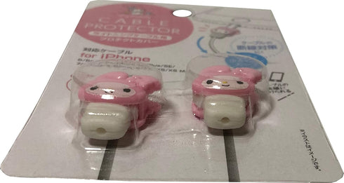 Kasoyo Sanrio My Melody Cable Protector Cell Phones Accessories 2pcs Set for iPhone (Lightning Cable)......