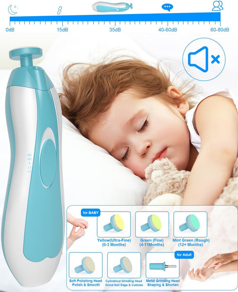 OTTOLIVES Baby Healthcare and Grooming Kit, 24 in 1 Baby Electric Nail Trimmer Set Newborn Nursery Health Care Set for Newborn Infant Toddlers Bab...