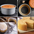 8 Inch Round Cake Pan, Non-Stick Cake Baking Pans with Removable Bottom, Aluminum Cheesecake Pan Chiffon Cake Mould...