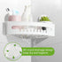 LUXEAR Corner Shower Caddy Suction Cup No-Drilling Removable Shower Caddy Basket Powerful Suction Bathroom Shower Shelf Waterproof & Rustproof Org...