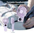 Handheld Mini Fan, Handheld/Neck/Desk 3 in 1 Small Portable Fan USB Rechargeable, 3000mAh Battery Operated Fan with LED Display, 180° Foldable Fan...