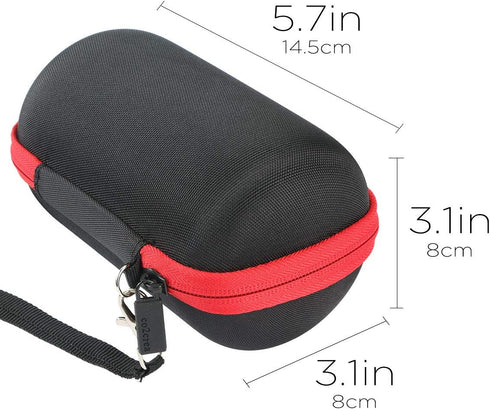 co2CREA Hard Case Replacement for Sony SRS-XB12 Extra Bass Portable Bluetooth Speaker (Black Case + Inside Red)......