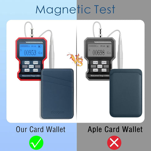doeboe Upgrade for Magsafe Wallet iPhone 16 15 14 13 Pro Max, Leather Card Holder for Back of iPhone 13 12, Magnetic Credit Card Wallets for iPhon...