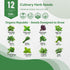 Organo Republic 12 Culinary Herbs Seeds Variety Pack - 7,355+ Heirloom, Non-GMO, Herbs Seeds for Outdoor and Indoor Home Gardening, Including Basi...