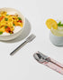 W&P Porter Stainless Steel Utensils with Silicone Carrying Case | Terrazzo Charcoal | Spoon, Fork & Knife for Meals on the Go | Portable and Compa...
