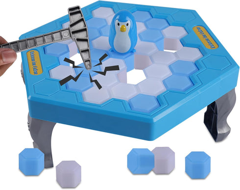 DR.DUDU Save Penguin Break Ice Board Game for Kids 4-8, Ice Breaker Save Penguin On Ice Family Funny Table Game, Ice Block Breaking Penguin Trap G...