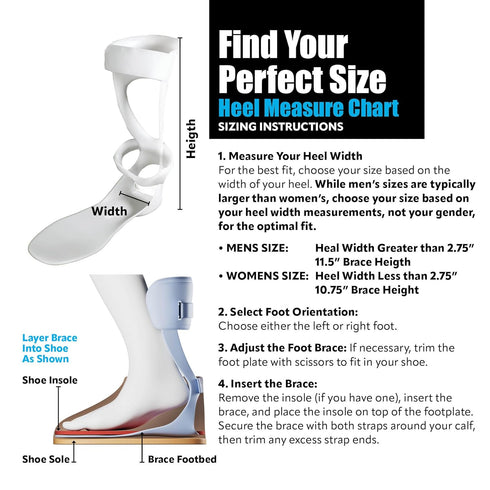 BraceOn AFO Swedish Drop Foot Stabilizer for Walking and Exercise, Drop Foot Braces for Men, AFO Brace & Foot Drop Braces, Foot Boot for Injured F...