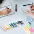 WORHE Sticky Note Holder Clear Acrylic Self-Stick Note Pad Holder 3 in 1 Memo Holder Desk Organizer for Office Home Post Pop Note Dispenser for 3"...