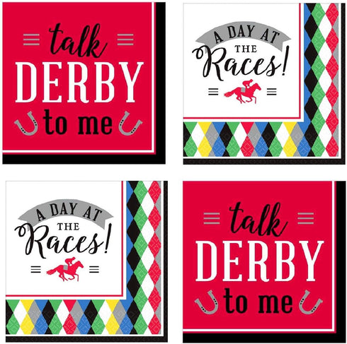 Kentucky Derby Party Supplies Horse Race Cocktail Beverage Napkins 32 Count...