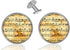Custom Classic Jewelry Tuxedo Shirt Sliver Cufflinks Men's Unique Business Wedding Gifts (Music Notes)...