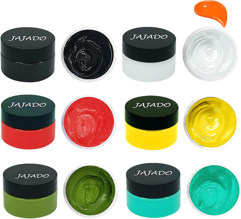JAJADO Chalk Paste Fabric Screen Printing Ink, Chalk Paste Paint Stencils Paste Ink Self Adhesive Silk Screen Transfer Paint for Wood, T-Shirt, Cu...