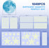 Glow in The Dark Stars for Ceiling, 1049PCS Wall Stickers Inculding Moon and Stars Decor, Glow in The Dark Wall Decals for Kids Room...