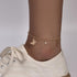 Sither Butterfly Anklet for Women Fashion Crystal Pendant Anklet Bracelets Chain Bohemian Adjustable Handmade Foot Hand Jewelry Gift...