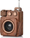 Retro Bluetooth Speaker with FM Radio, Wireless, Stereo Sound, Bluetooth 5.1, USB-C, Bass, AUX&TF-Card Input, Portable Bluetooth Speaker for Home,...