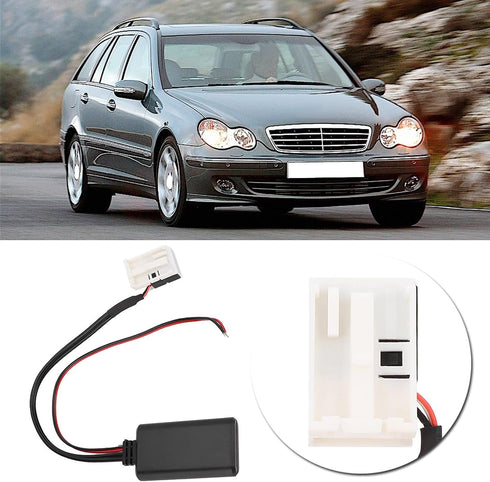 12V 12 Pin Bluetooth Adapter Aux Audio Cable Audio Cable Adapter Fit For Mercedes Benz W169 W245 W203 W209 R230 W221 W251 W164 X164...