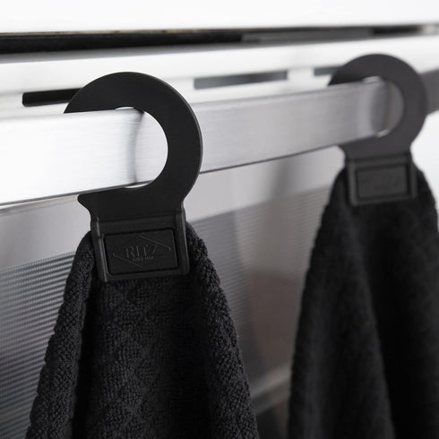 Ritz Premium Hook and Hang Towel, (2-Pack), 18" x 28", Long-Lasting Durable Rubber Hook, Highly Absorbent Super Soft Hand Cloths for Kitchen, Bath...