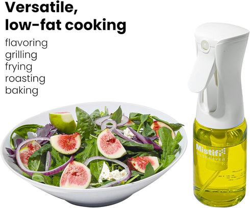 Glass Oil Sprayer/Mister 5.1 fl oz (150ml), For Cooking Oil, Olive Oil, Soy Sauce, Vinegar, Non-Aerosol Refillable Dispenser, Spray Bottle (FS637 ...