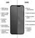 BodyGuardz - Pure 2 Edge Glass Screen Protector for Apple iPhone Xs/X, Ultra-Thin Edge-to-Edge Tempered Glass Screen Protection......