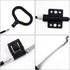 Nonley Sofa Recliner Cables, 2 Pack Couch Release Cables Recliner Replacement Parts D Ring Couch Recliner Pull Handle, Hook Exposed Cable with S T...