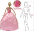 ZITA ELEMENT 51 Pcs 11.5 Inch Girl Doll Clothes and Accessories - 6 Pcs 11.5 Inch Girl Doll Wedding Evening Party Dresses Grown with 45 Pcs 11.5 I...