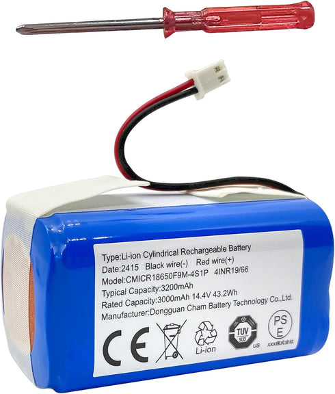 Replacement Shark RVBAT850 Battery for Shark Ion R75, R85, RV850, S87, AV752, AV751, RV761, RV851WV, RV871, RV1000S, RV1100VL, RV101AE, UR1000SR v...