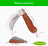 Folding Garden Knife. This Hawkbill Blade is Curved Making it Great for Hundreds of Uses. Not Just a Great Gift for a Gardener....