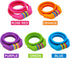 Bike Lock Cable - 4 Feet Resettable Cable Lock - Self Coiling 5 Digit Combination Bicycle Lock (Orange)...