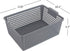 Farmoon Grey Plastic Weave Organizer Basket, 3 Packs Plastic Storage Baskets...