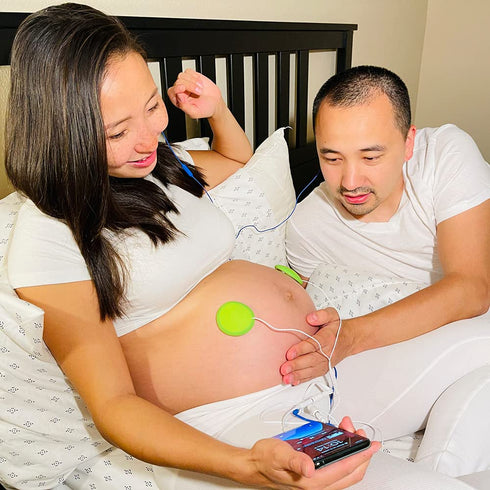 Premium Award-Winning Baby Bump Headphones; #1 Pregnancy Speakers to Play Music, Sound and Talk to Your Baby, White...