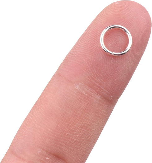 YAKA 1200pcs 8mm Silver Plated Iron Open Jump Rings Connectors Bulk for DIY Craft Earring Necklace Bracelet Pendant Choker Jewelry Making Findings...