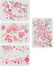 FINGERINSPIRE 4 Pcs Cherry Blossoms Stencils 11.7x8.3 inch Cherry Blossom Branch Stencils Plastic Floral Flower Pattern Stencils Sets DIY Home Dec...