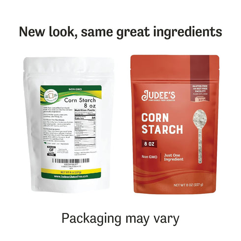 Judee’s Corn Starch 8 oz - 100% Non-GMO and Just One Ingredient - Gluten-Free and Nut-Free - Great Thickener for Sauces, Soups, and Gravies - Ligh...