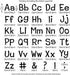 Magfok Iron on White Letters Transfer 1.4 Inch Flock Uppercase & Lowercase 4 Sheet (White)...