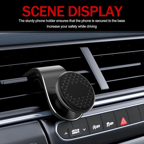 Pack-1 Car Air Vent Phone Mount with Adhesive, 360° Adjustable Durable Metal Vehicle Phone Holder for 3-7In Phone, Universal Automotive Phone Stor...