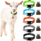 5 Pack Reflective Goat Collars with Bells, Cow Horse Sheep Grazing Copper Bells and Adjustable Nylon Collar Set Pet Anti-Lost Loud Bronze Bell for...