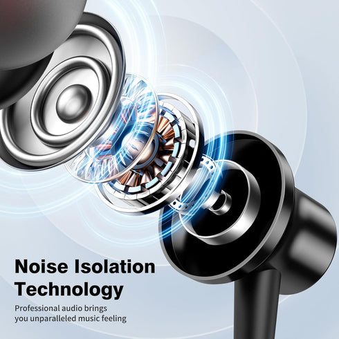 USB C Headphones Wired Earbuds for Samsung S24 Ultra S24+ S23 S22 FE iPad Pro iPhone 15 Pro Max Magnetic in-Ear Noise Canceling Type C Earphone Mi...