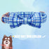 Elegant little tail Dog Collar, Blue Plaid Dog Collar Bow Boy Pet Collar with Metal Buckle Pet Dog Bows Soft Adjustable Dog Collar for Small Dogs...