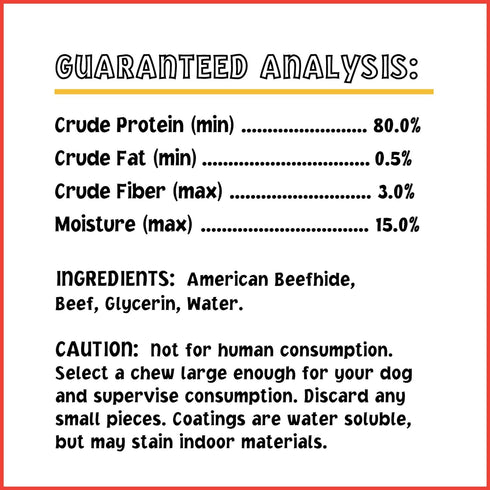 Pet Factory Twistedz American Beefhide 5" Twist Sticks Dog Chew Treats w/ Real Beef Meat Wrap - 20 Count/1 Pack...