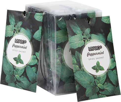 MYARO 12 Packs Peppermint Potpourri Bags Sachets for Drawer and Closet, Long-Lasting Drawer fresheners Closet sachets Home Fragrance...