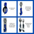 Stainless Steel Camping Cutlery and Kitchen Utensil Set - Prepper Gear and Supplies for Camping Cooking, Silverware, Sporks, Knives, Survival Gear...