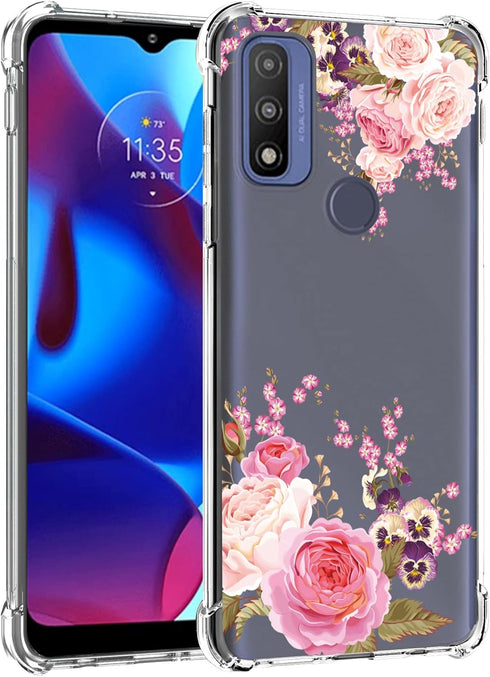 for Moto G Pure Case,Moto G Power 2022 Case,TPU soft rubber four corners reinforced anti-fall mobile phone case Cover for Motorola Moto G Pure 202...